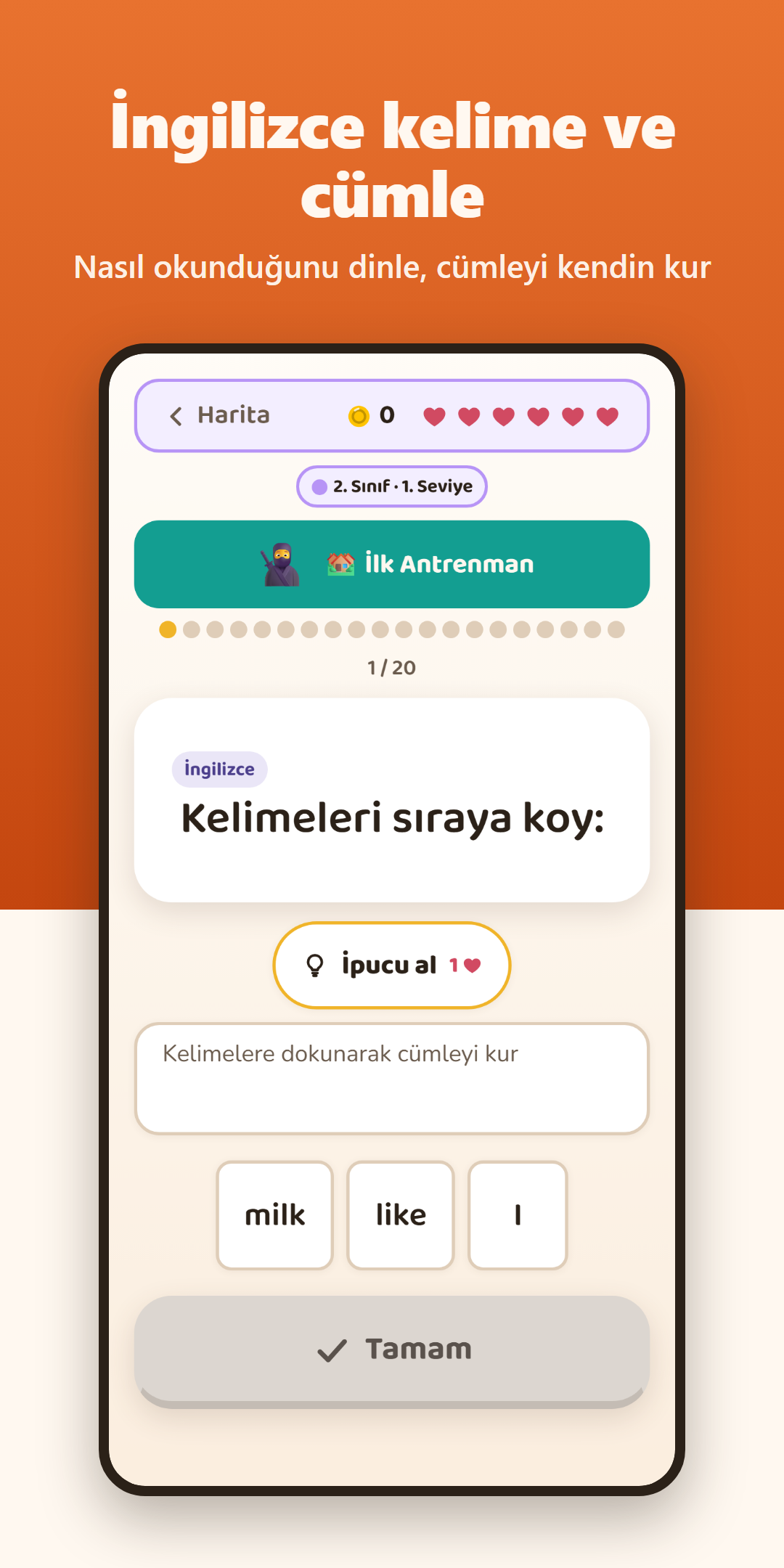 İngilizce cümle kurma